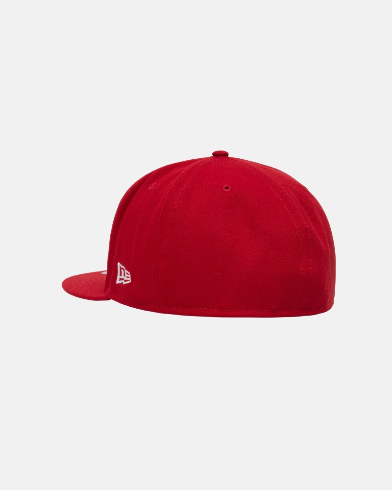 Cappelli Stussy New Era 59fifty Curly S Rosse | 97451-GIHE