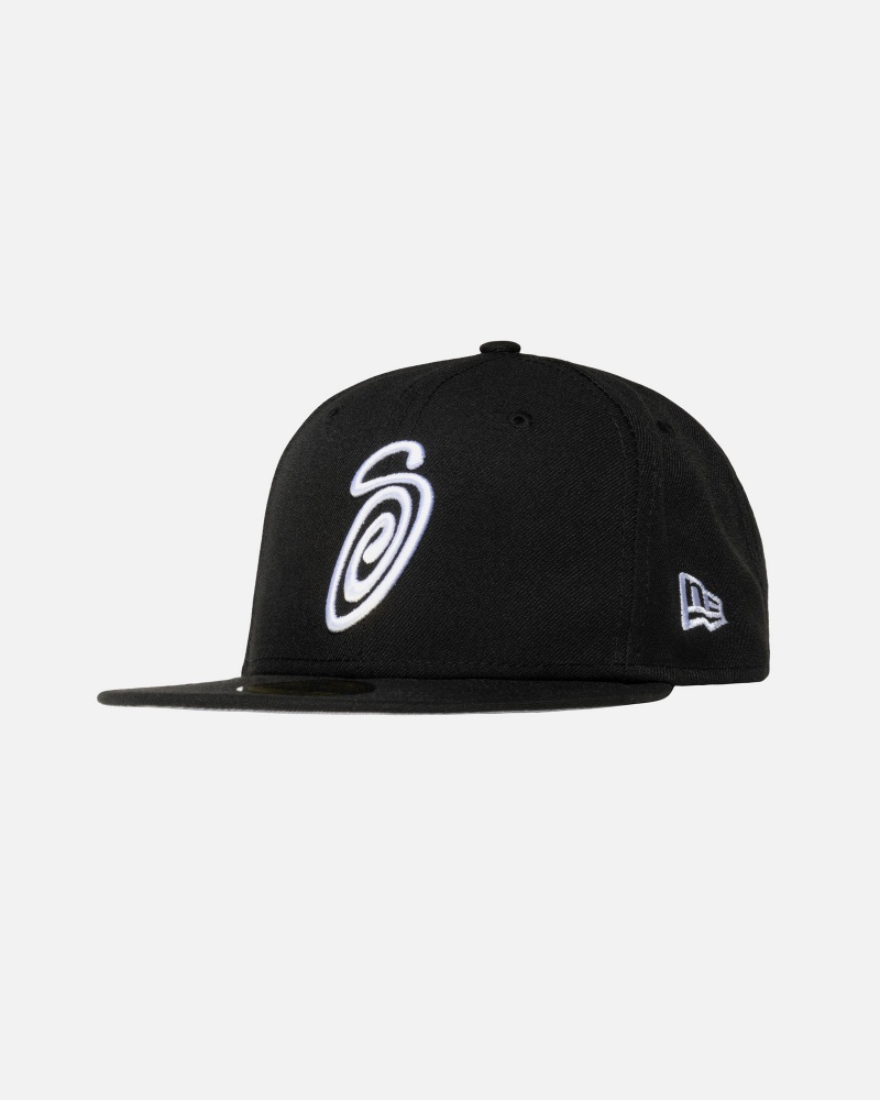 Cappelli Stussy New Era 59fifty Curly S Nere | 52603-GTIM