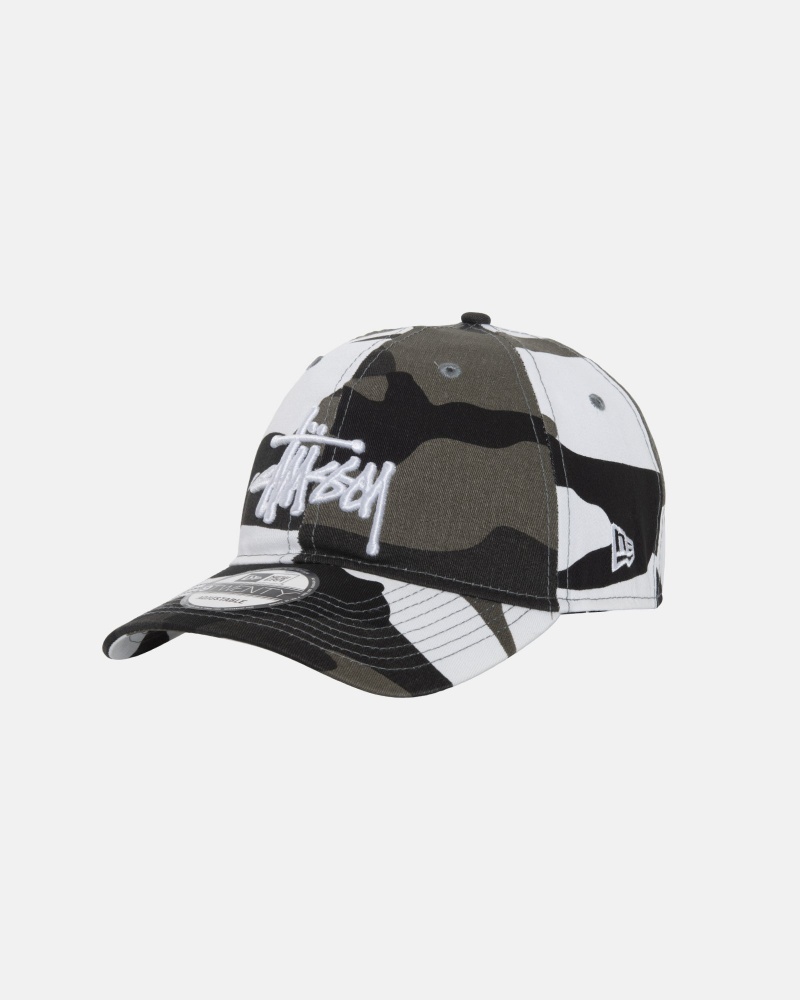 Cappelli Stussy New Era 9twenty Basic Strapback Bianche Camouflage | 56871-BYRV