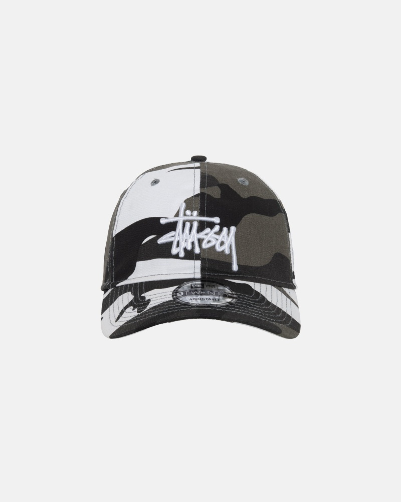 Cappelli Stussy New Era 9twenty Basic Strapback Bianche Camouflage | 56871-BYRV