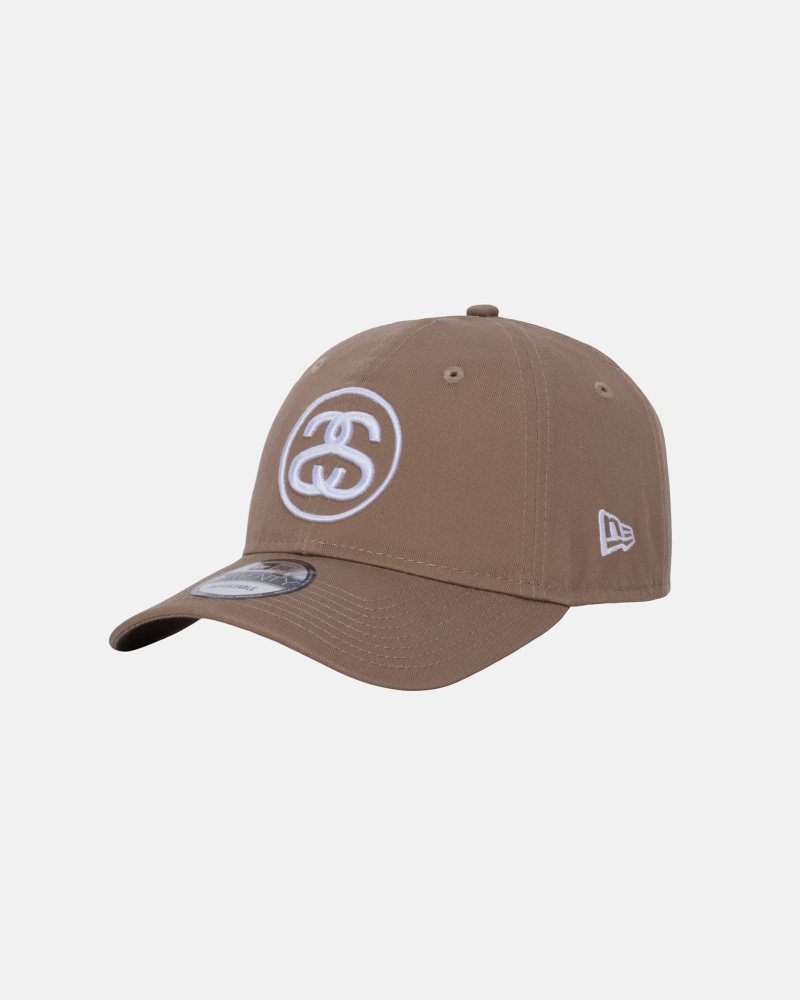 Cappelli Stussy New Era 9twenty Ss Link Strapback Khaki | 52741-BOLX