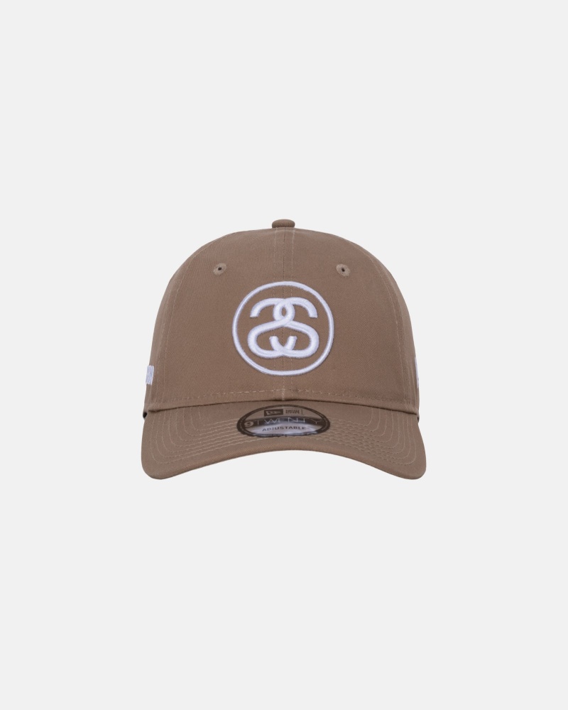 Cappelli Stussy New Era 9twenty Ss Link Strapback Khaki | 52741-BOLX