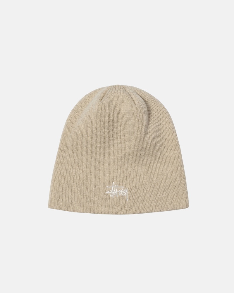 Cappelli Stussy Skullcap Basic Crema | 01769-JLMQ