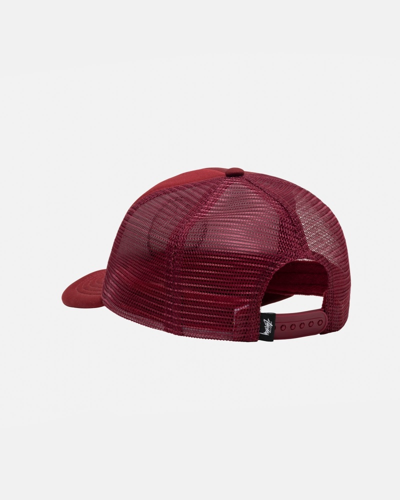 Cappelli Stussy Trucker 8 Ball Snapback Rosse | 34561-HYPK