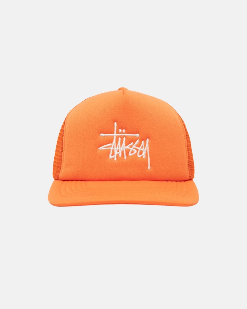 Cappelli Stussy Trucker Big Basic Snapback Arancioni | 41568-CBMU