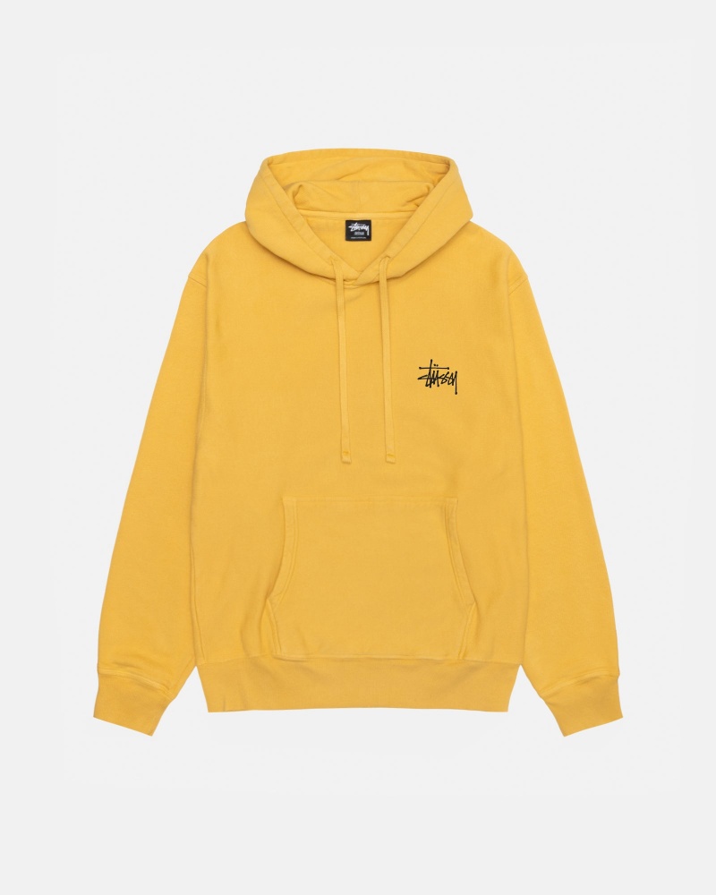 Felpa con Cappuccio Stussy Basic Pigment Dyed Arancioni | 05976-ILAV