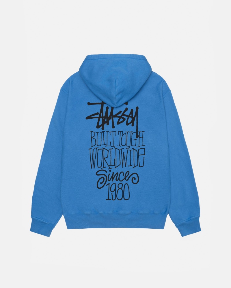 Felpa con Cappuccio Stussy Built Tough Blu | 92705-LACH