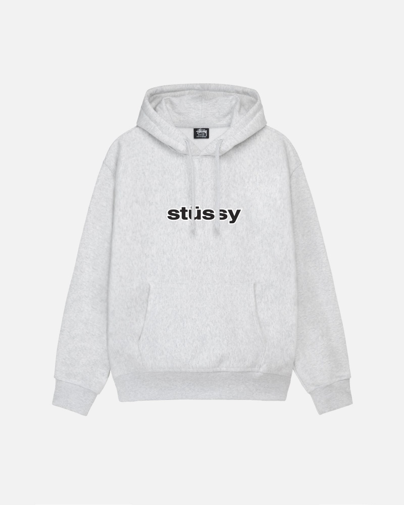 Felpa con Cappuccio Stussy Ss-Link Grigie | 45637-JWOX