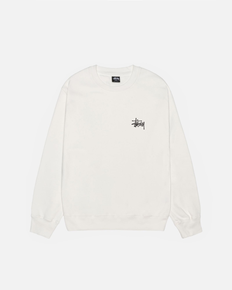 Felpe Stussy Basic Crew Pigment Dyed Beige | 50714-PIKG