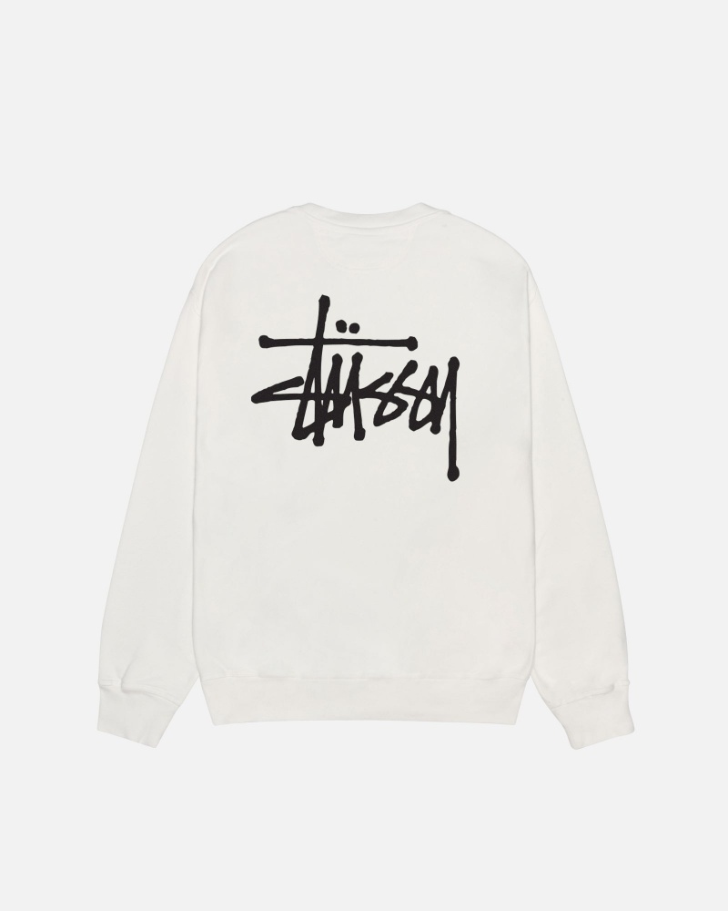 Felpe Stussy Basic Crew Pigment Dyed Beige | 50714-PIKG