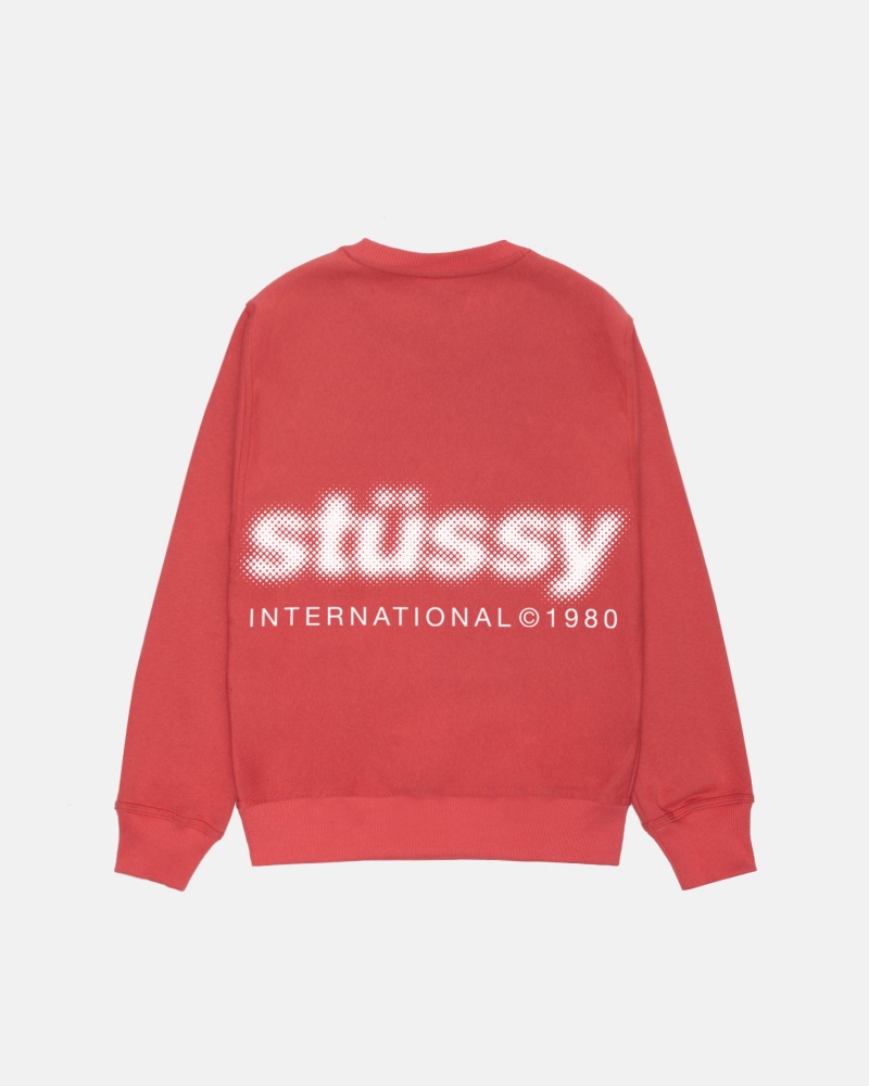 Felpe Stussy Blur Crew Rosa | 95081-TVLG