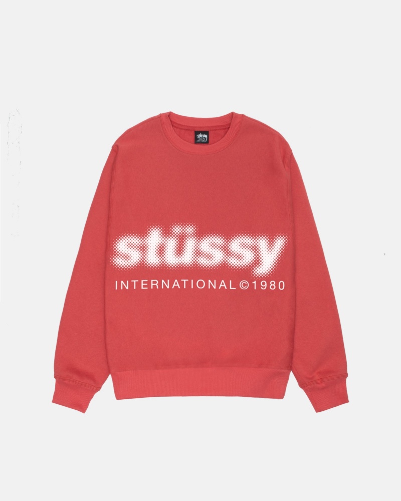 Felpe Stussy Blur Crew Rosa | 95081-TVLG