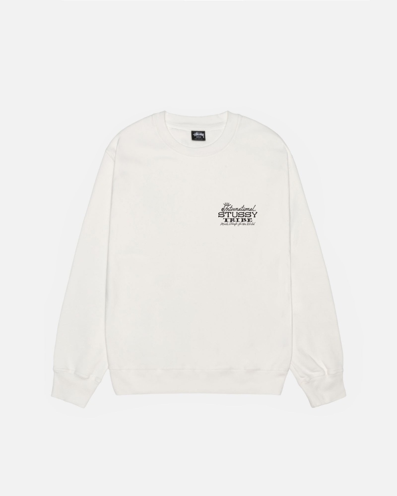 Felpe Stussy Ist Crew Pigment Dyed Beige | 53896-YVLZ