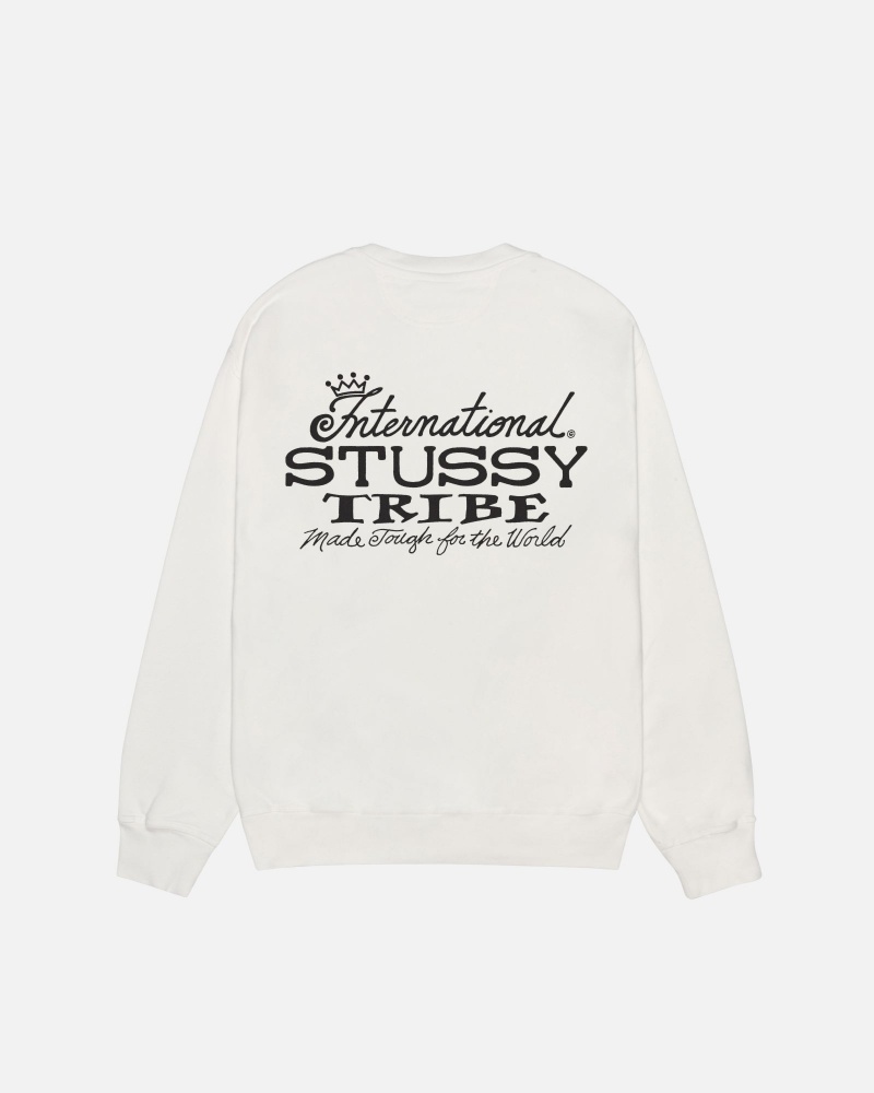 Felpe Stussy Ist Crew Pigment Dyed Beige | 53896-YVLZ