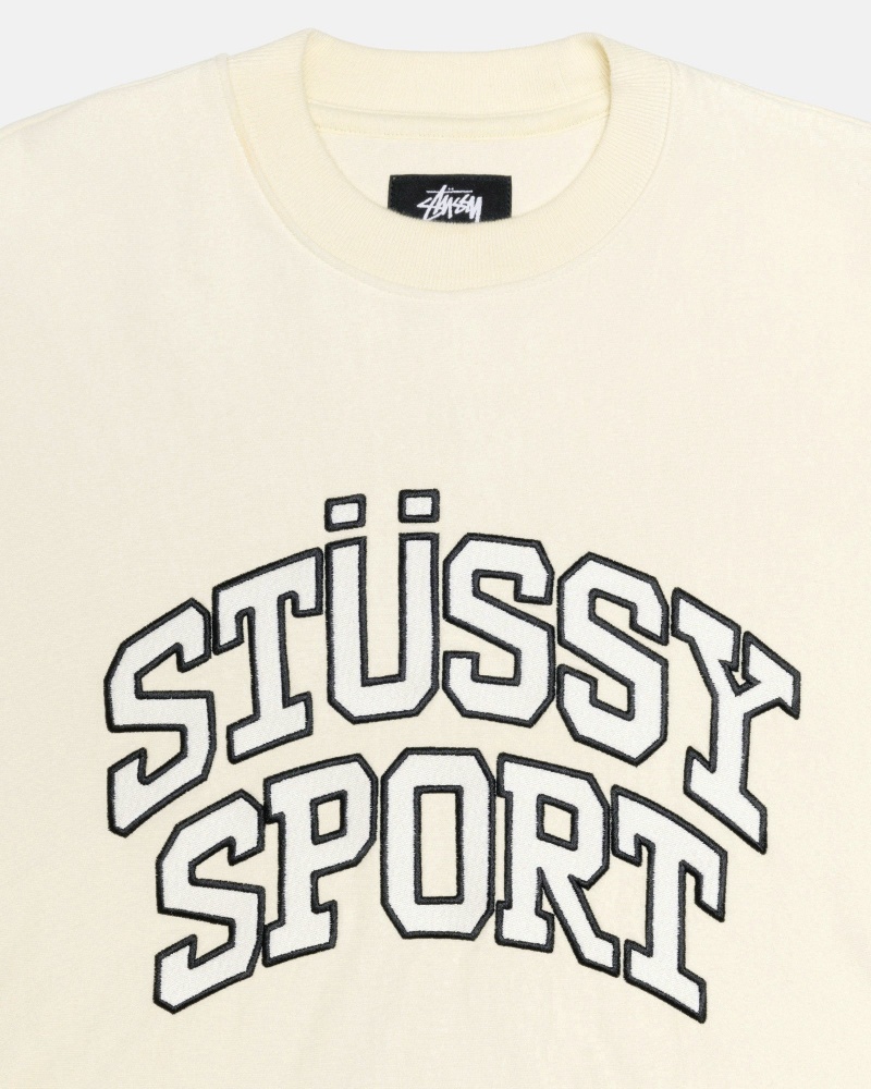 Felpe Stussy Sportive Relaxed Oversized Crew Bianche | 81430-VECH