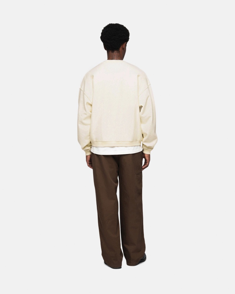 Felpe Stussy Sportive Relaxed Oversized Crew Bianche | 81430-VECH