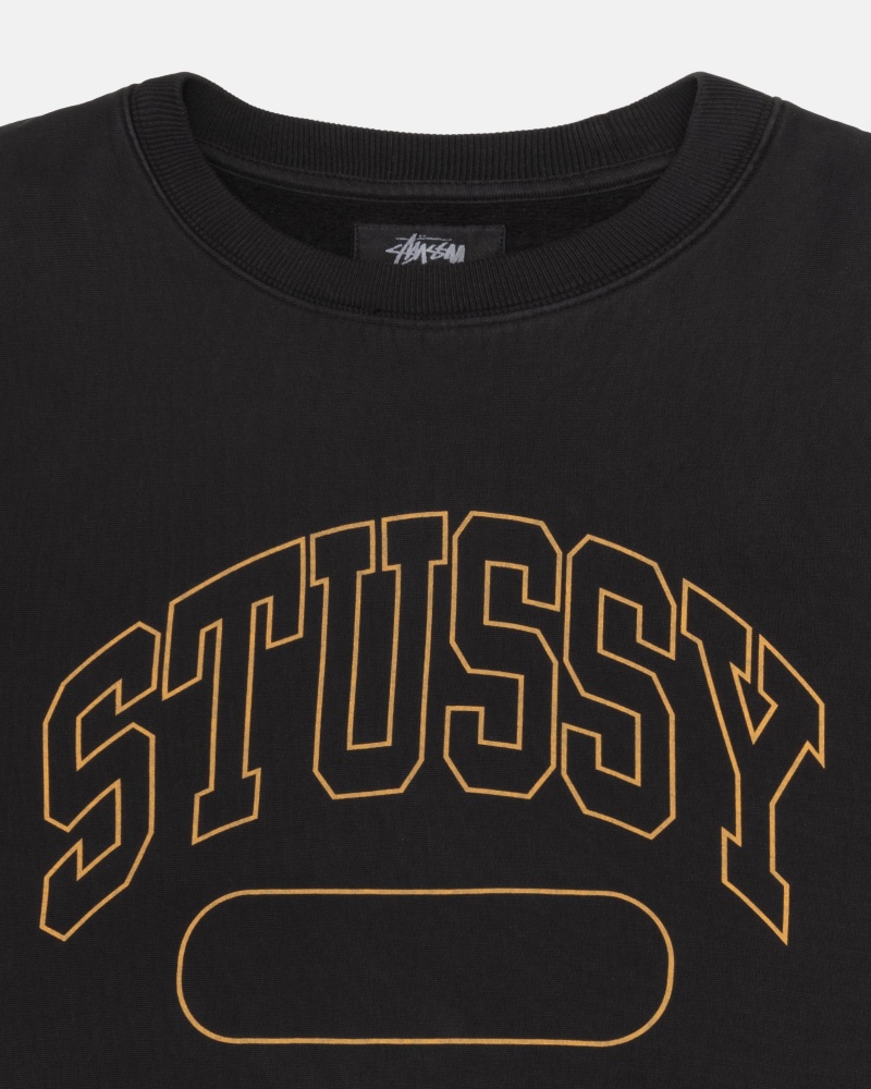 Felpe Stussy Varsity Oversized Crew Nere | 24913-JTZI