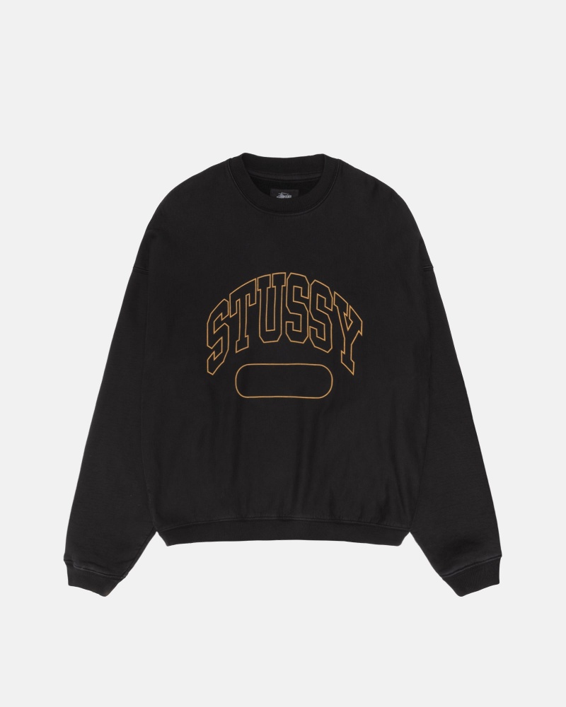 Felpe Stussy Varsity Oversized Crew Nere | 24913-JTZI