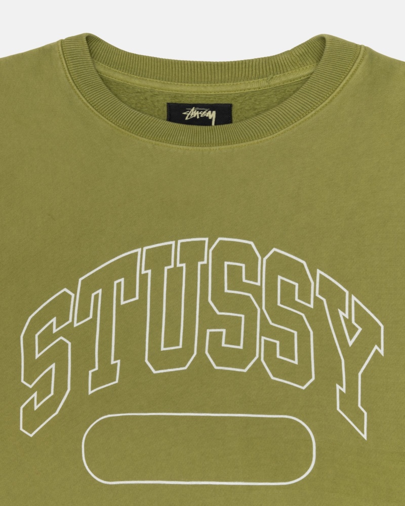 Felpe Stussy Varsity Oversized Crew Verdi | 20419-EYQS