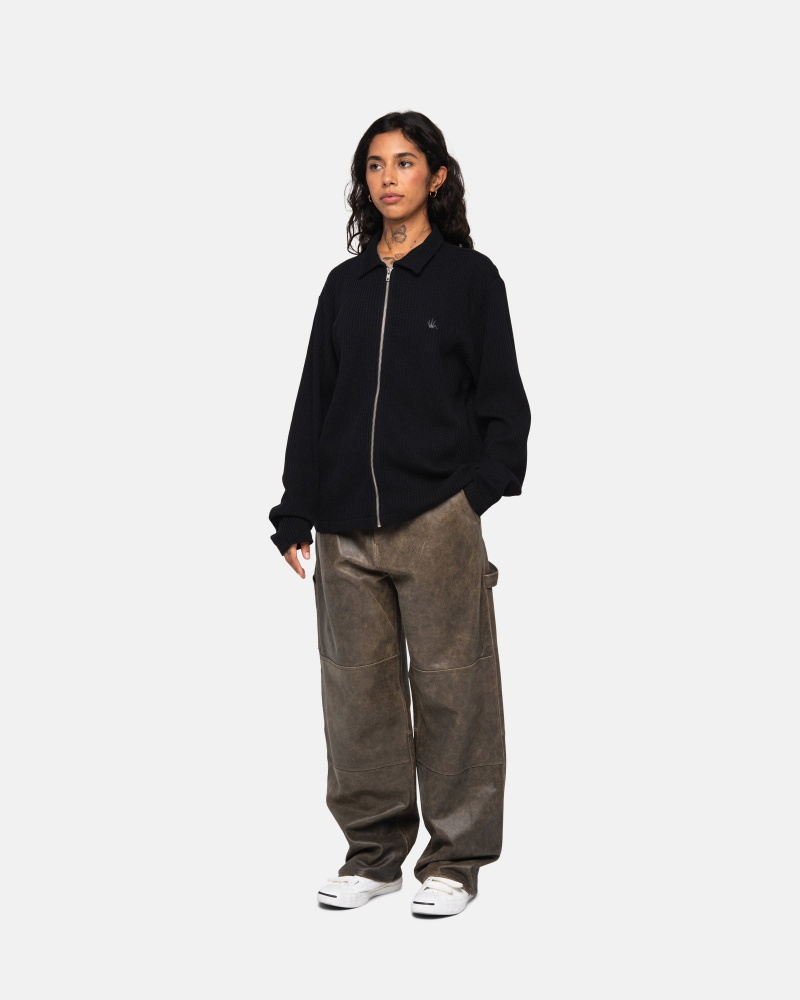 Giacche Stussy Big Thermal Zip Nere | 16847-KTXF