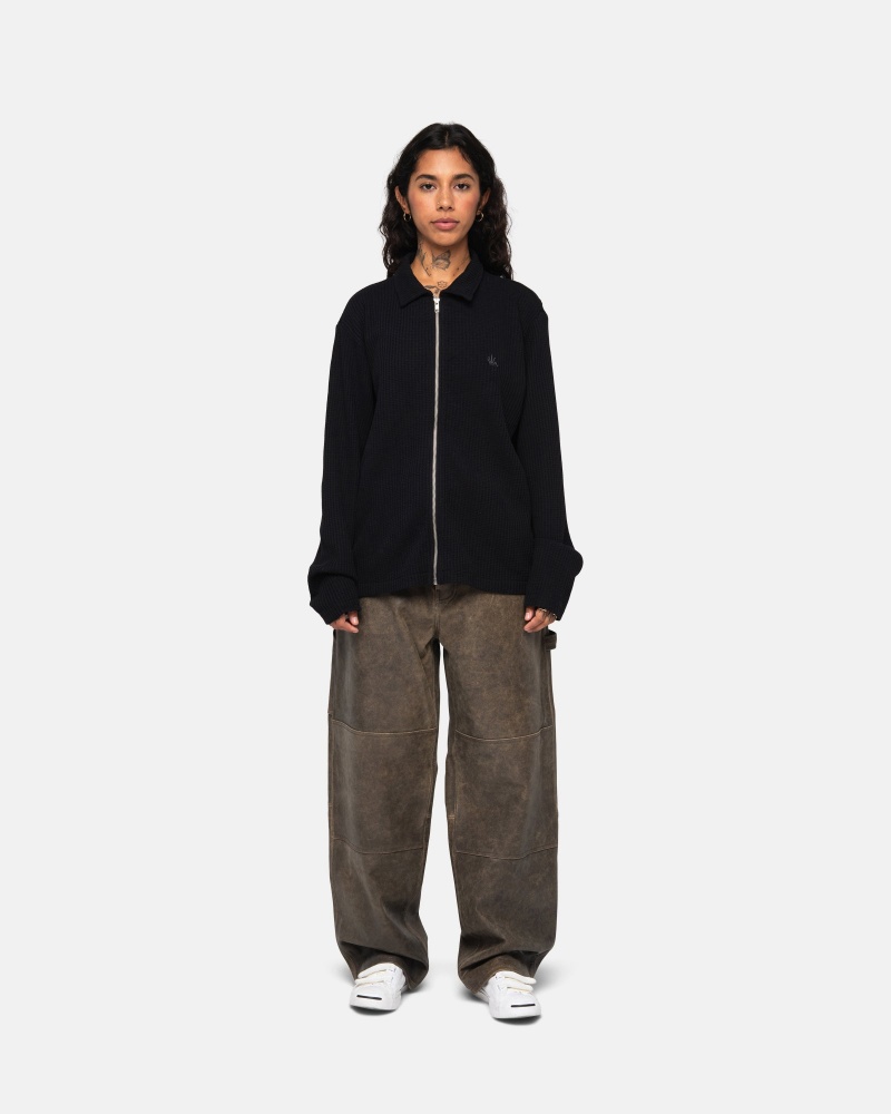 Giacche Stussy Big Thermal Zip Nere | 16847-KTXF