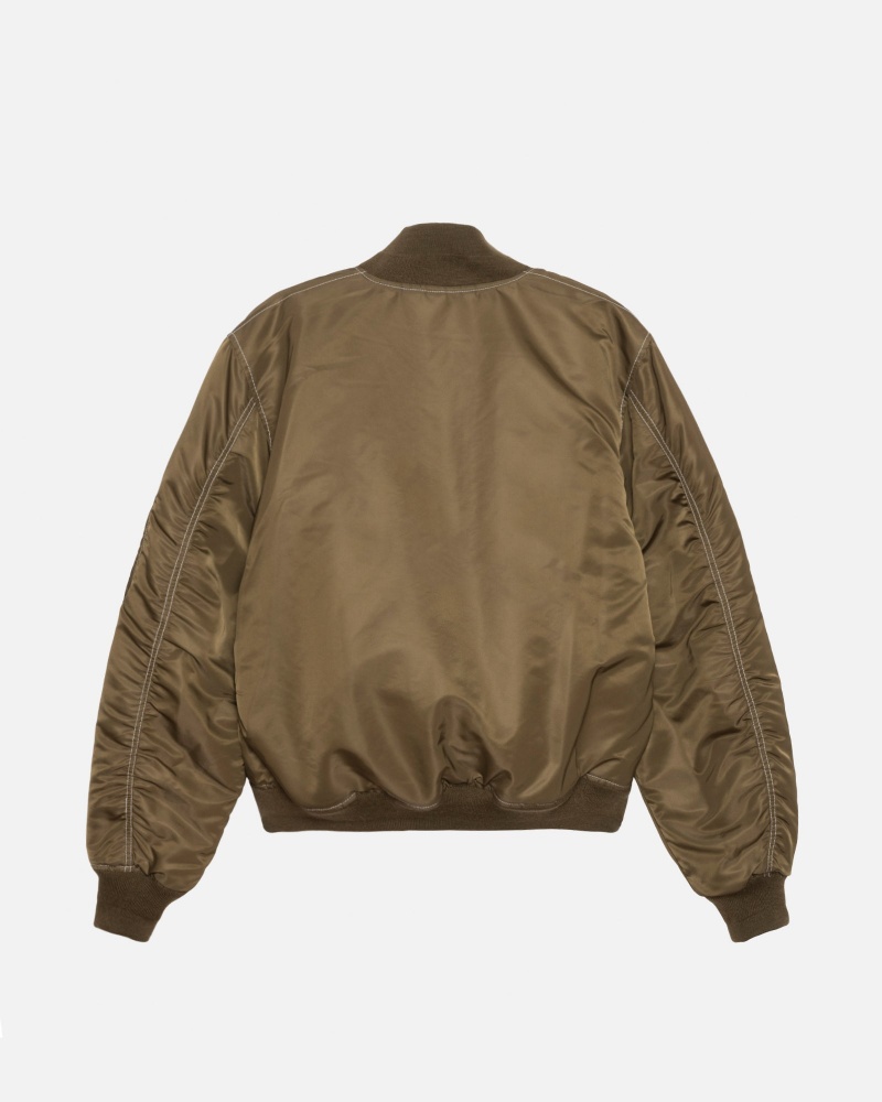 Giacche Stussy Built Reversible Bomber Marroni | 49735-EUNP