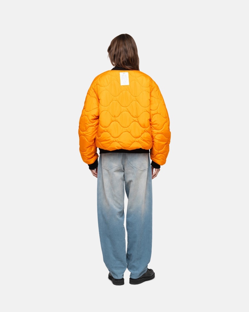 Giacche Stussy Built Reversible Bomber Nere | 58642-FAZG