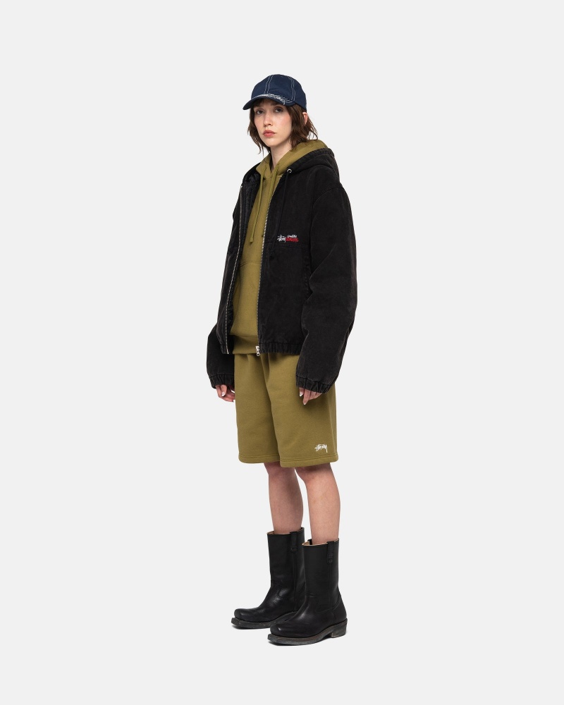 Giacche Stussy Lavoro Insulated Tela Nere | 23685-LUMF