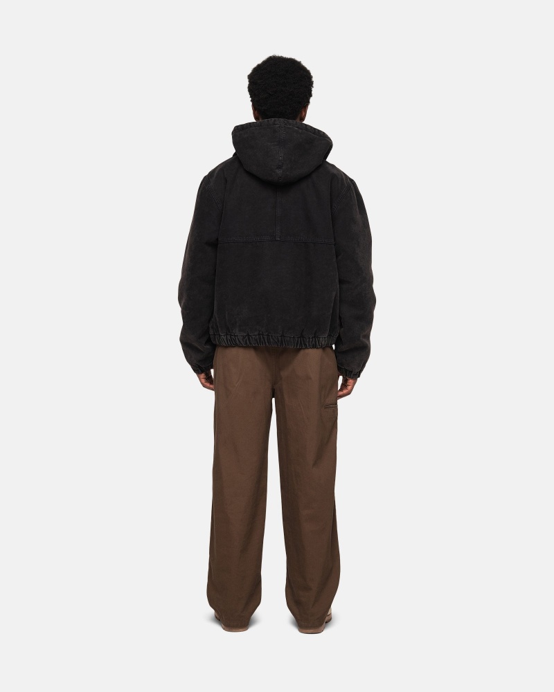 Giacche Stussy Lavoro Insulated Tela Nere | 23685-LUMF