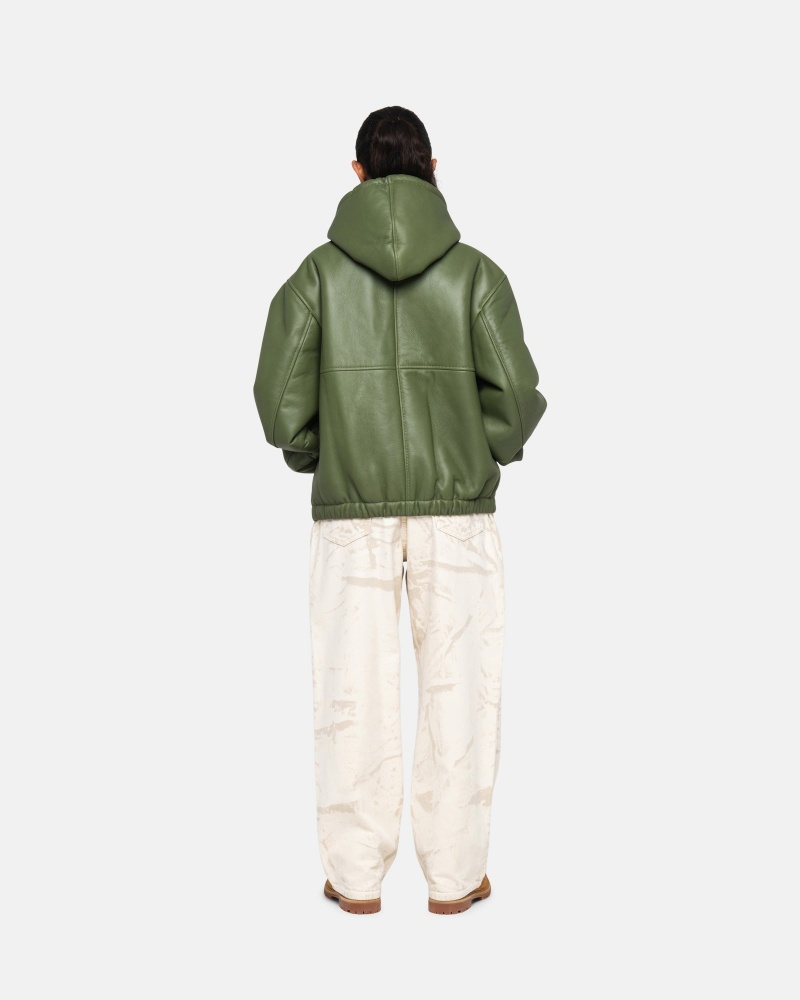 Giacche Stussy Lavoro Shearling Verdi | 90146-FKBJ