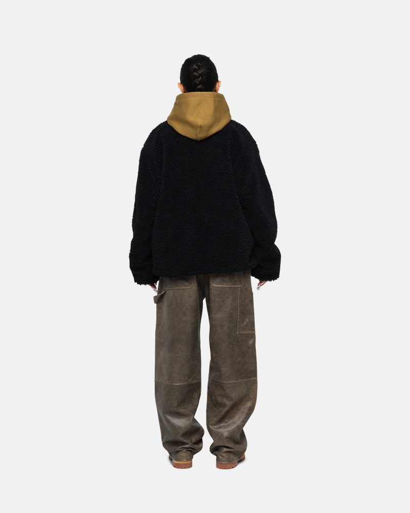 Giacche Stussy Sherpa Reversible Nere | 14690-BQGF