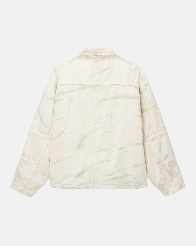 Giacche Stussy Shop Distressed Tela Khaki | 80169-OIFR