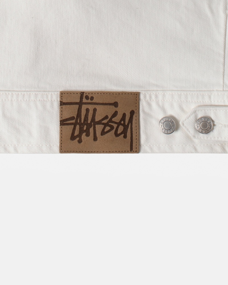 Giacche Stussy Zip Lavoro Overdyed Beige | 61028-WDVJ