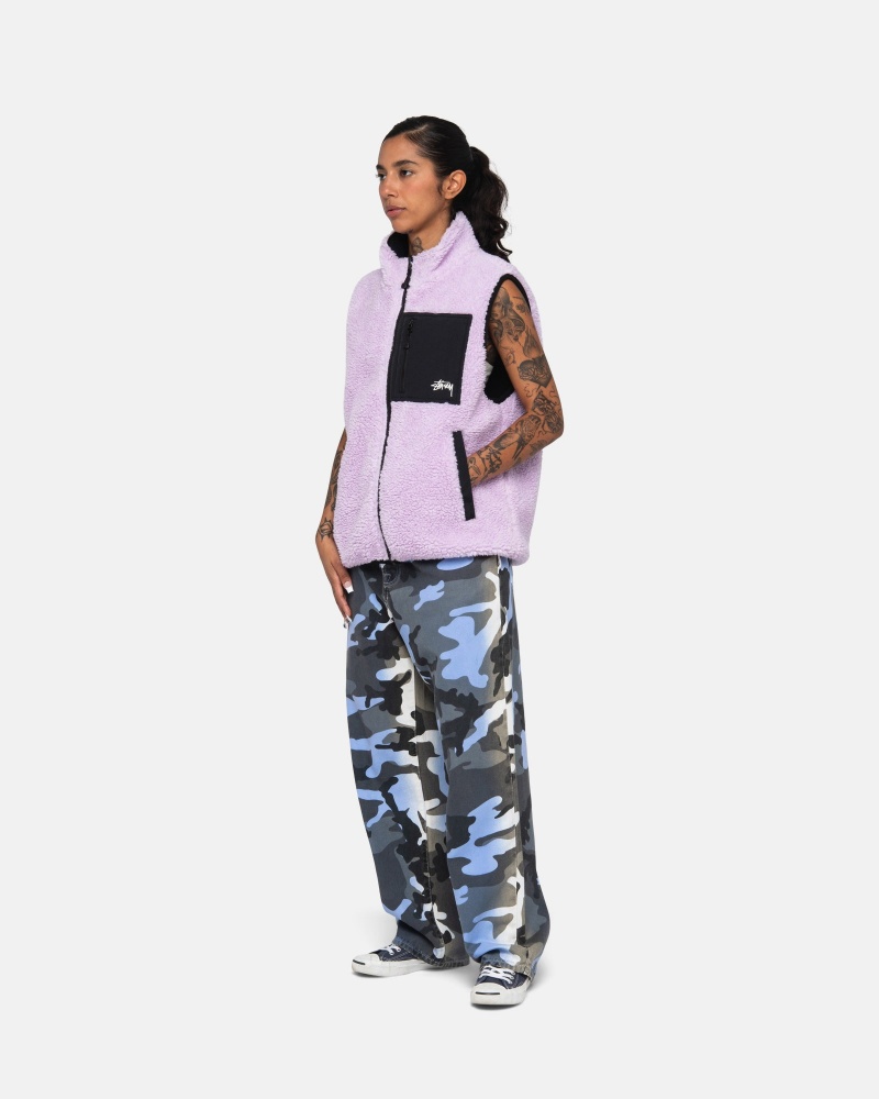 Gilet Stussy Sherpa Reversible  Lavanda | 46170-ORBH