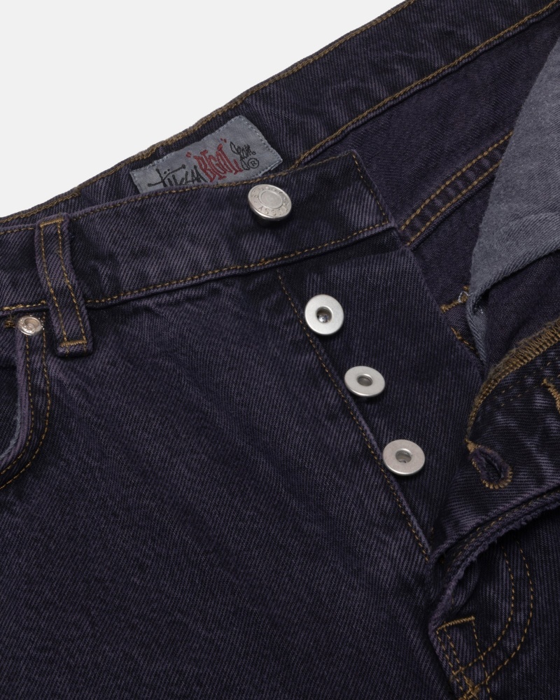 Jeans Stussy Big Ol' Denim Blu Marino | 08423-DTOH