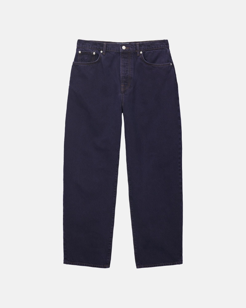 Jeans Stussy Big Ol\' Denim Blu Marino | 08423-DTOH