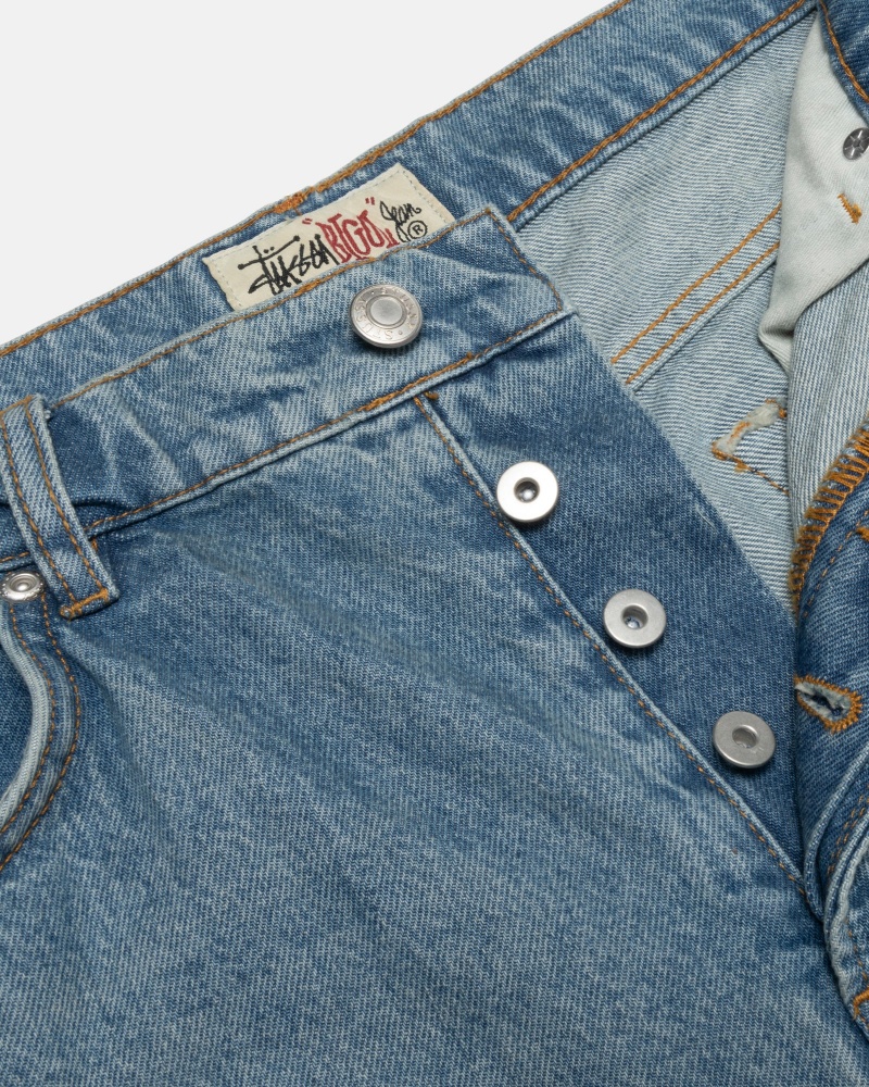 Jeans Stussy Big Ol' Denim Blu | 63908-QWDY