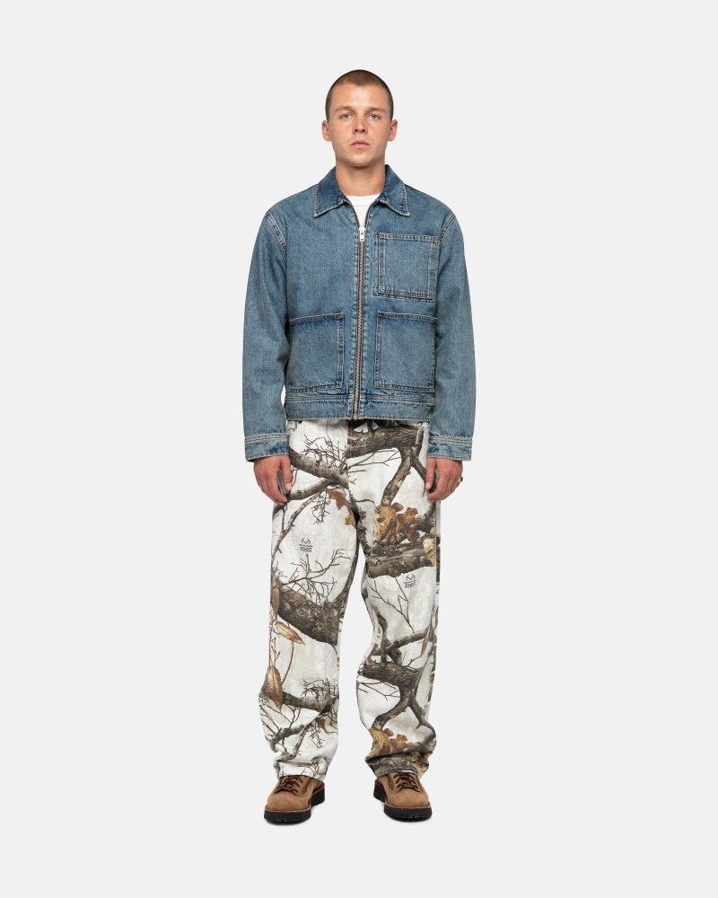 Jeans Stussy Big Ol' Realtree Edge Bianche | 29365-OAJQ