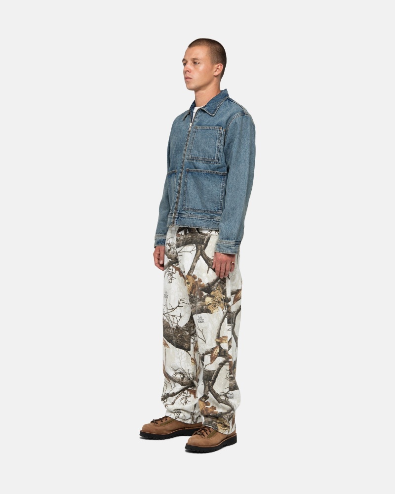 Jeans Stussy Big Ol' Realtree Edge Bianche | 29365-OAJQ