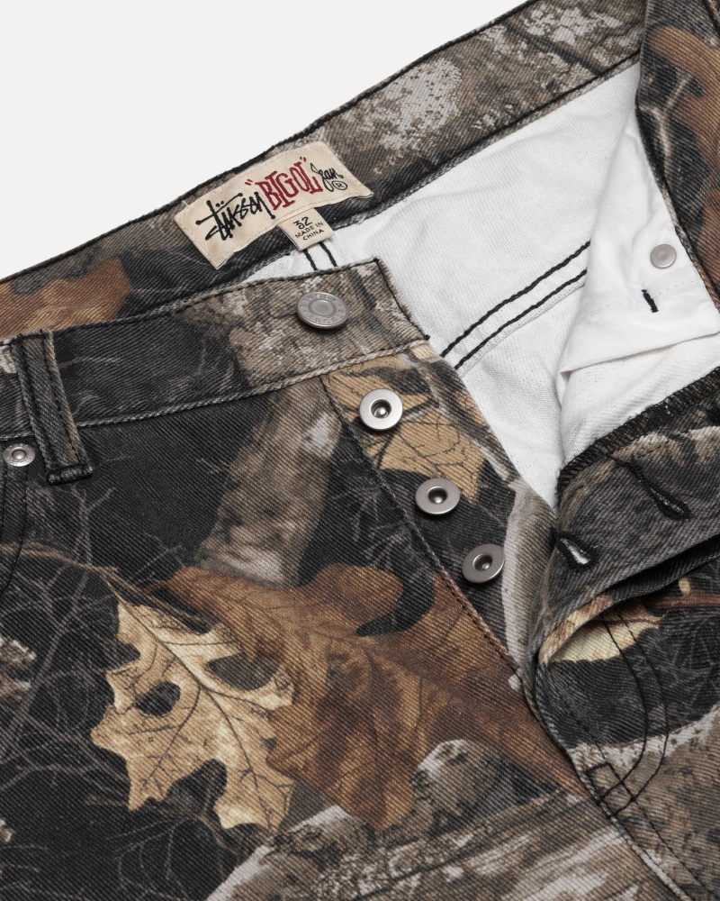 Jeans Stussy Big Ol' Realtree Edge Nere | 37820-PZYD