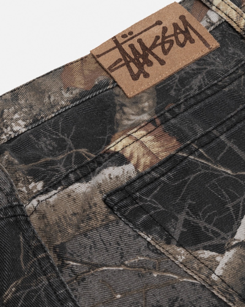 Jeans Stussy Big Ol' Realtree Edge Nere | 37820-PZYD