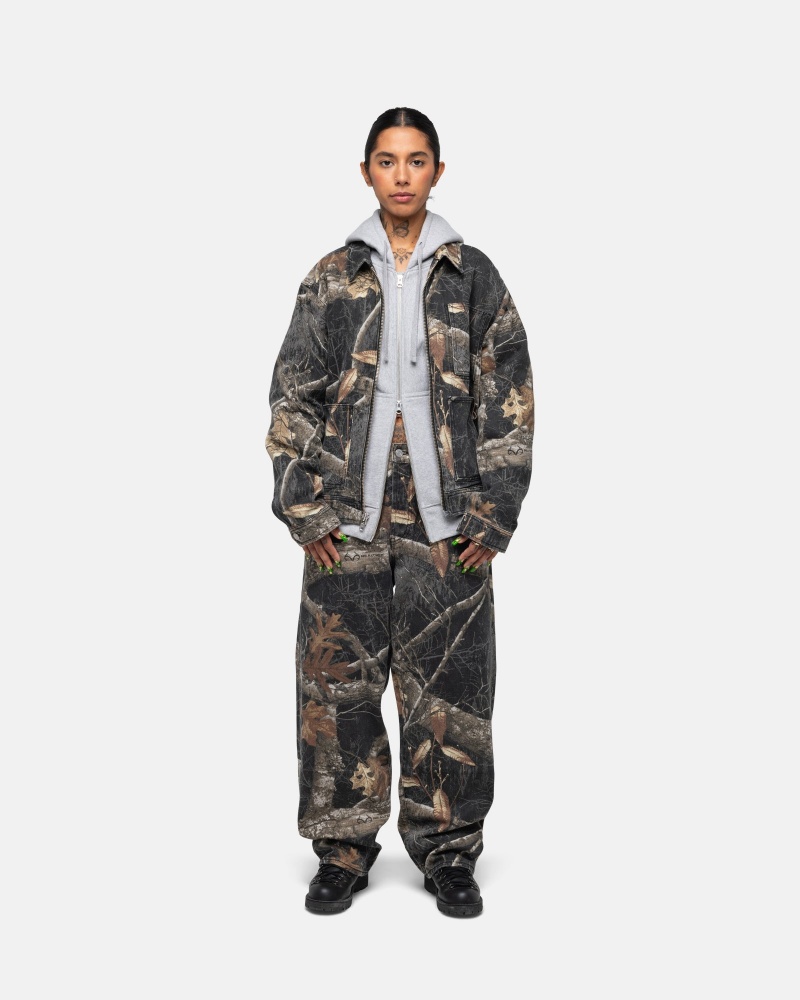 Jeans Stussy Big Ol' Realtree Edge Nere | 37820-PZYD