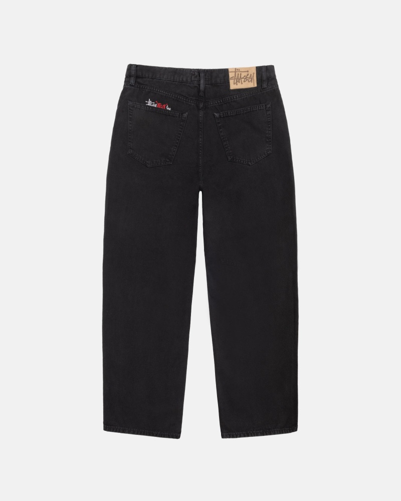 Jeans Stussy Big Ol' Washed Tela Nere | 04193-EAVN