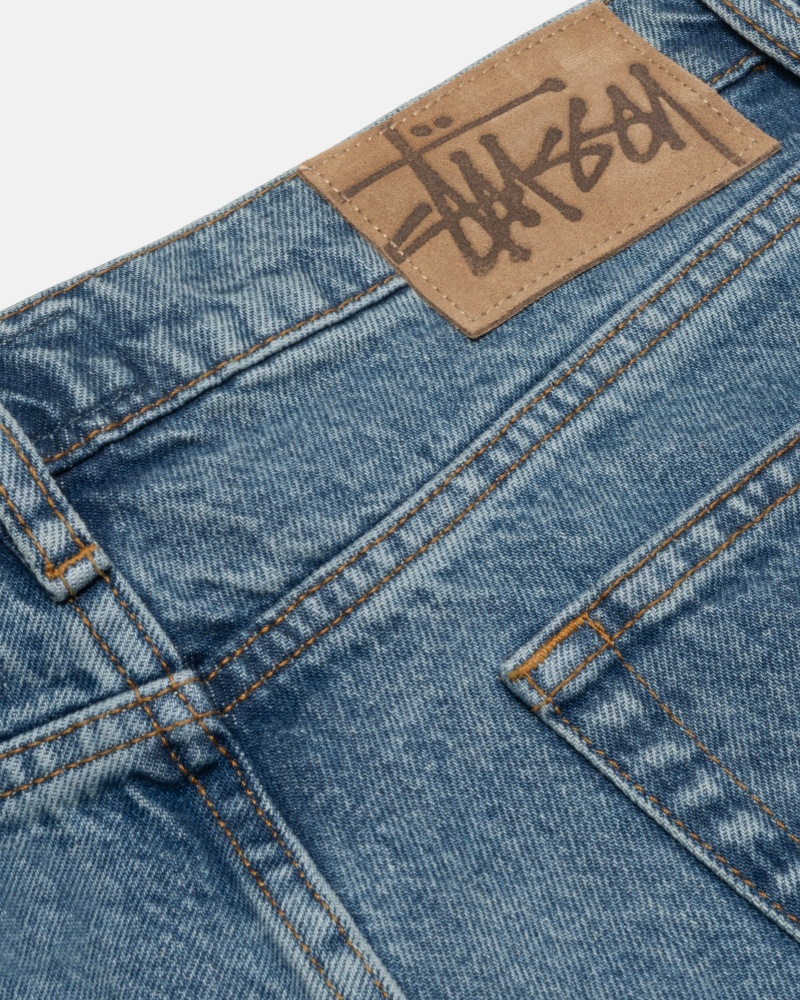 Jeans Stussy Classiche Denim Blu | 45803-AHZN