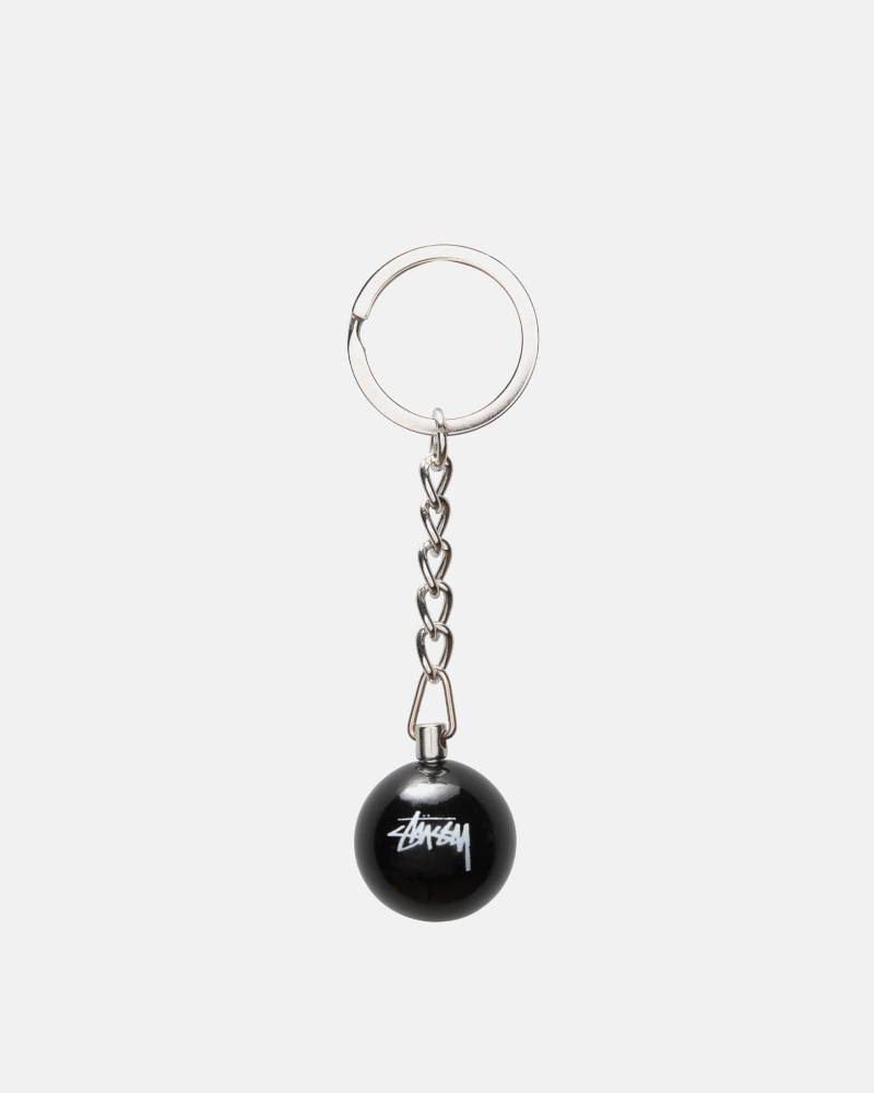 Keychain Stussy 8 Ball Nere | 12349-PDMO