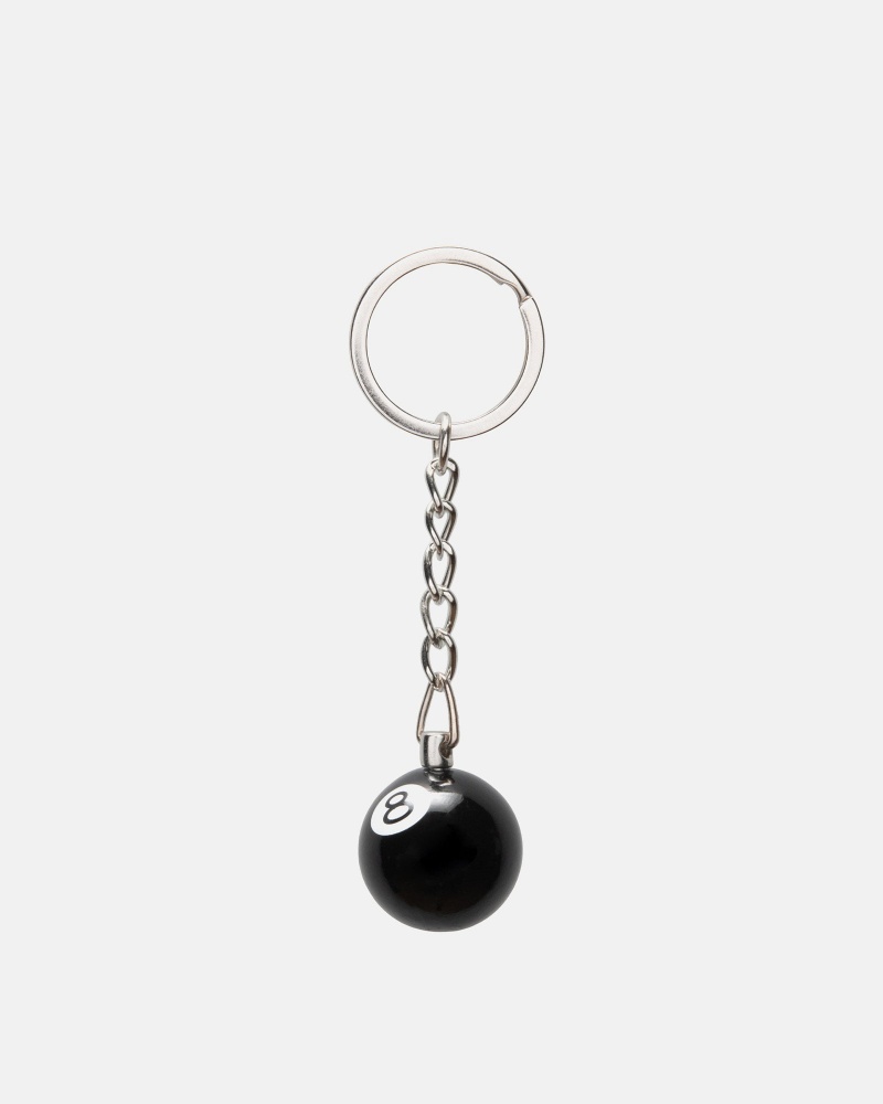 Keychain Stussy 8 Ball Nere | 12349-PDMO