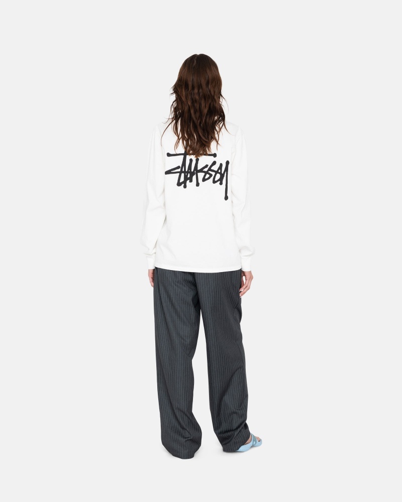 Magliette Stussy Basic Bianche | 87320-TWCA