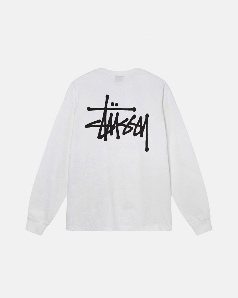 Magliette Stussy Basic Bianche | 87320-TWCA