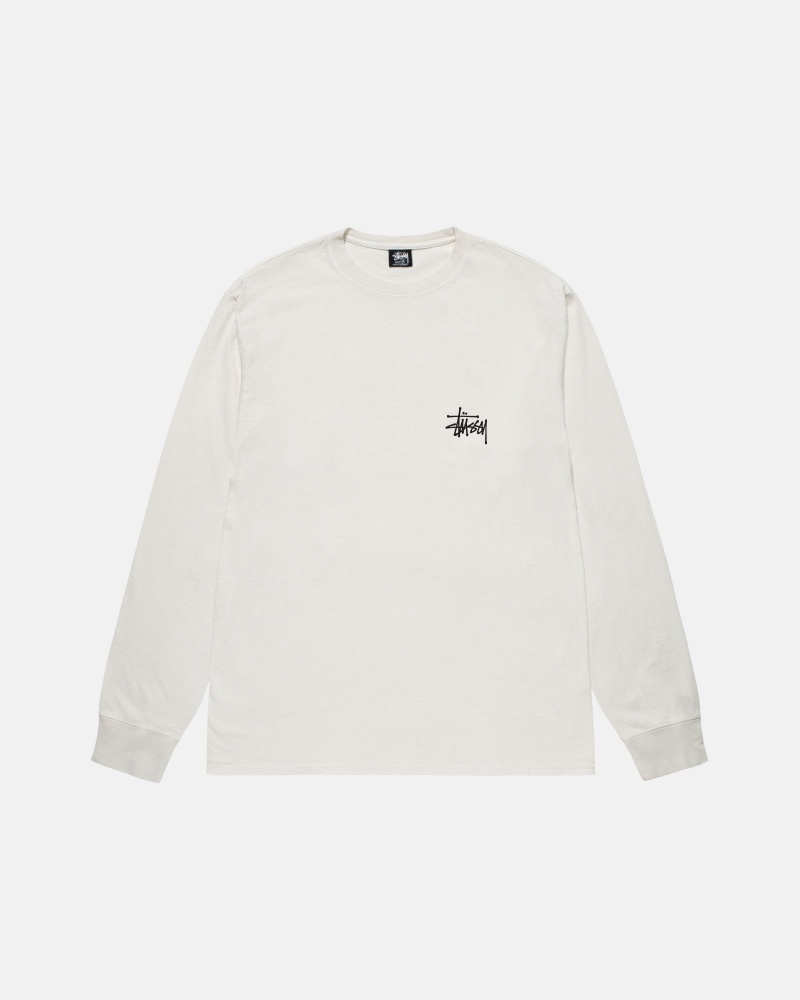 Magliette Stussy Basic Pigment Dyed Beige | 61359-GZDM