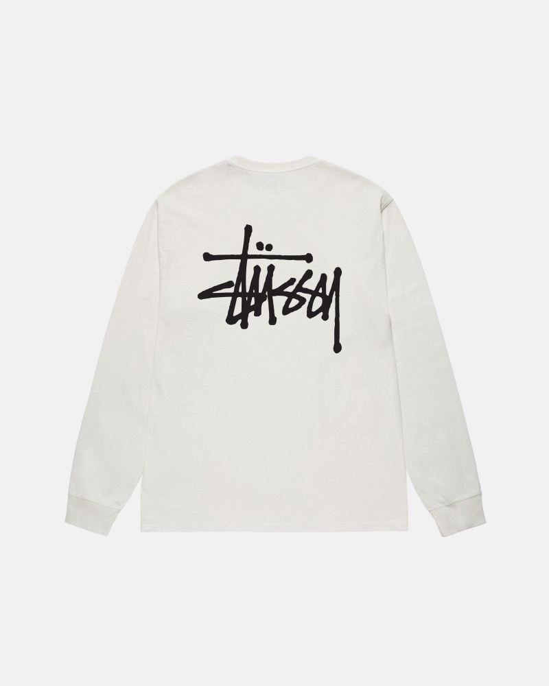 Magliette Stussy Basic Pigment Dyed Beige | 61359-GZDM